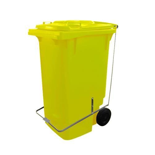 Lixeira Com Rodas e Pedal 240 Litros