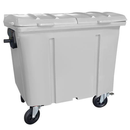 Container de Lixo Com Tampa Bipartida 1000 Litros
