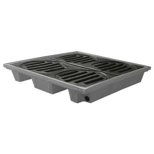 Pallet de Contenção Baixo 4 tambores - 150 Litros